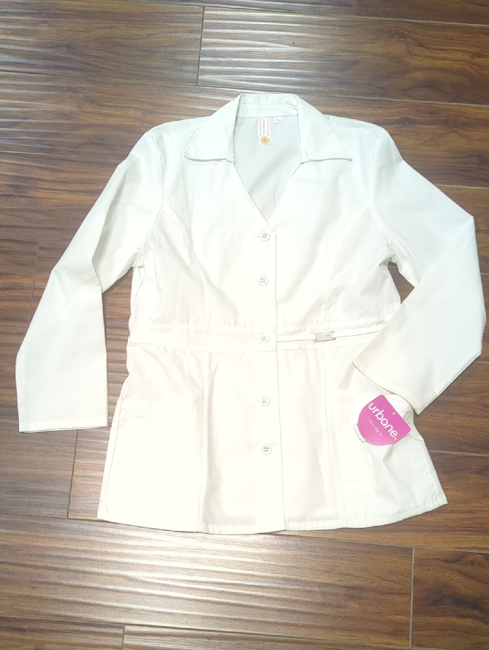 Urbane Scrubs 9609 Women's Lab Coat - White